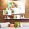 Designart - Abstract Multi color Flower Fusion - Large Flower Canvas Wall Art
